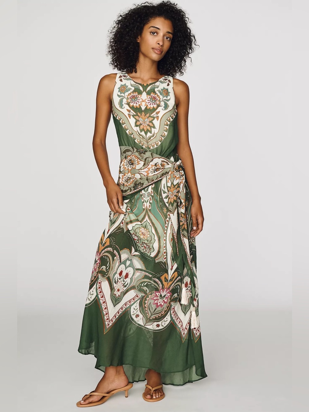 Farm Rio x Anthropologie Fit-and-Flare Maxi Dress